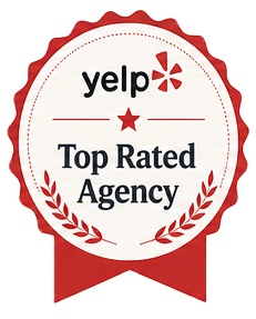 Yelp — Top Rated Agency award badge for Wve Labs